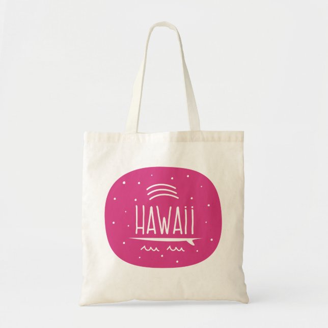 "Regenbogen-Surfbrett-Hawaii" Tasche (Vorne)