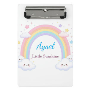 Regenbogen Süße Kinder Aufkleber 🌈 Mini Klemmbrett