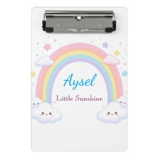 Regenbogen Süße Kinder Aufkleber 🌈 Mini Klemmbrett