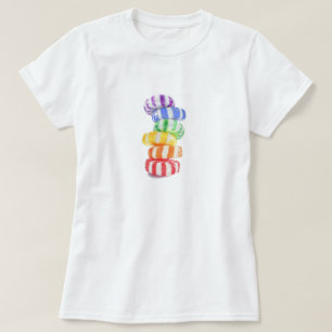 REGENBOGEN-SÜßIGKEIT Damen Basic T-Shirt
