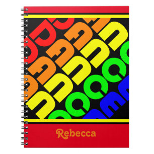 Regenbogen-Tanz Notizblock