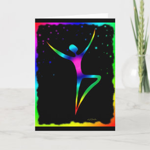 Regenbogen-Tänzer 1 Karte
