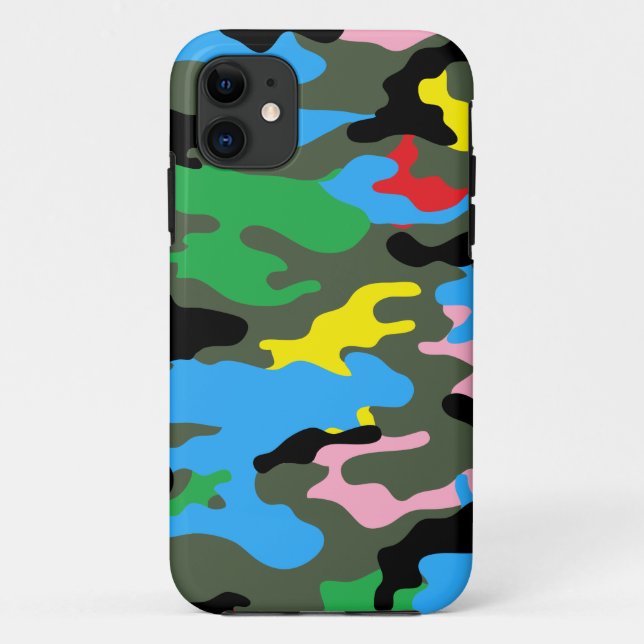 Regenbogen-Tarnung Case-Mate iPhone Hülle (Rückseite)