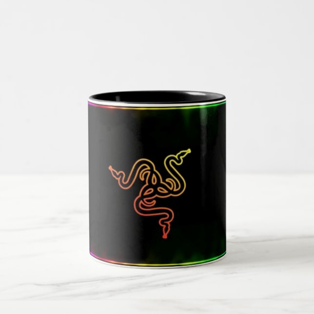 Regenbogen-Tasse Zweifarbige Tasse (Mittel)