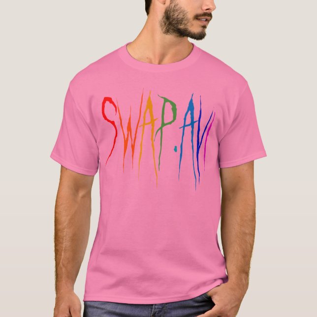 Regenbogen-Tauschen T-Shirt (Vorderseite)
