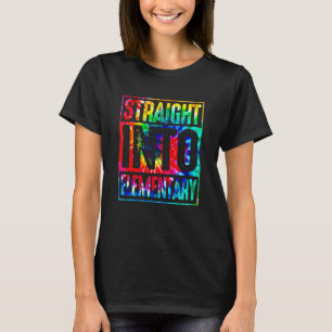 Regenbogen-Tie-Dye geradewegs in die Grundschule z T-Shirt