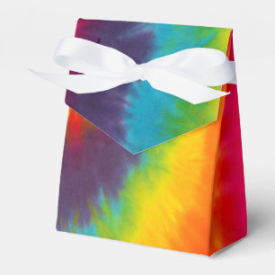Regenbogen-Tie-Dye-Party in coolen bunten Farben Geschenkschachtel