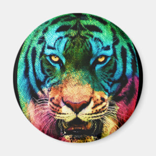 Regenbogen-Tiger Magnet