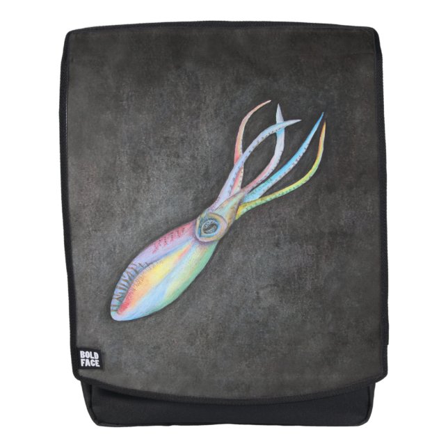 Regenbogen-Tintenfisch-Rucksack Rucksack (Vorderseite)