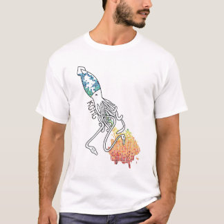 Regenbogen-Tintenfisch T-Shirt