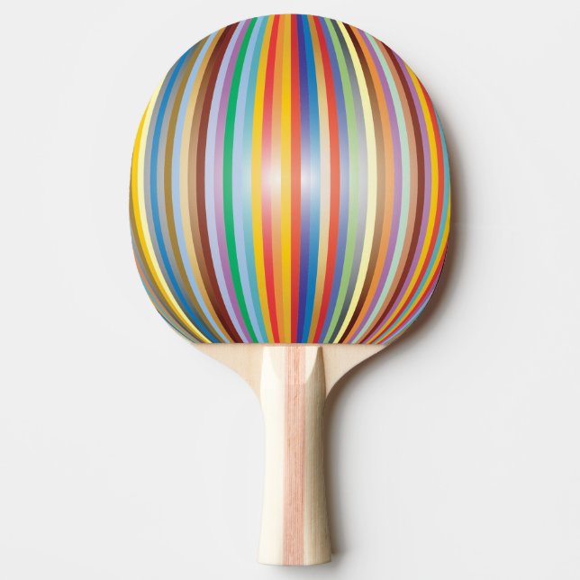 Regenbogen Tischtennis Schläger (Vorderseite)