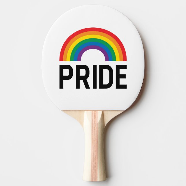 Regenbogen Tischtennis Schläger (Vorderseite)