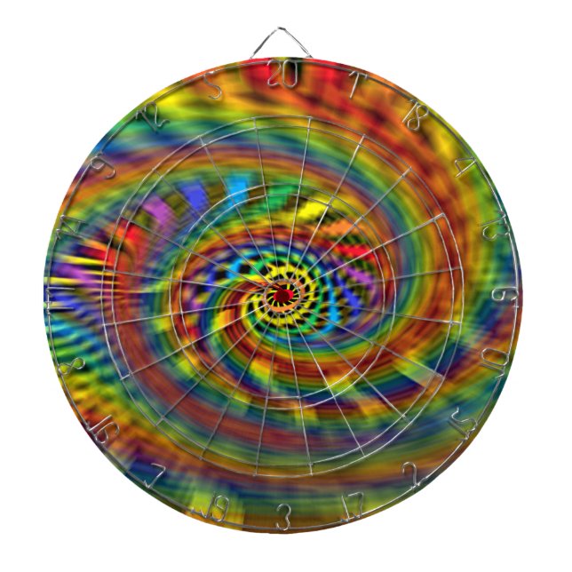 Regenbogen-Tornado Dartscheibe (vorne)