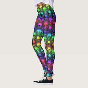REGENBOGEN-TOTENKOPF-LEGGINGS LEGGINGS