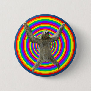 Regenbogen-Trägheit Button