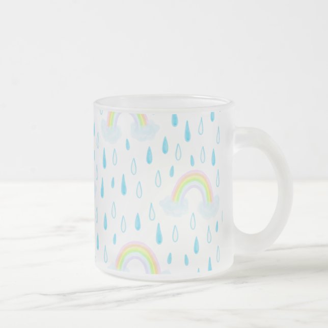 Regenbogen-Träume Mattglastasse (Rechts)
