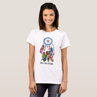 Regenbogen-Traumfänger des Aquarells herrlicher T-Shirt