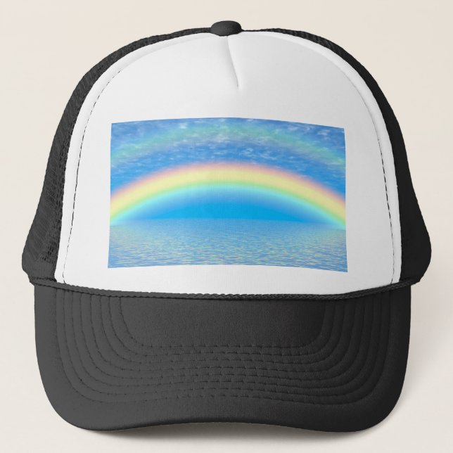 Regenbogen Truckerkappe (Vorderseite)