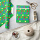 Regenbogen-Tupfen auf hellgrünem Geschenkpapier (Crafts)