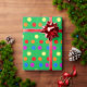 Regenbogen-Tupfen auf hellgrünem Geschenkpapier (Holiday Gift)