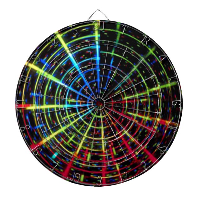 Regenbogen-TurbulenzDartboard Dartscheibe (vorne)