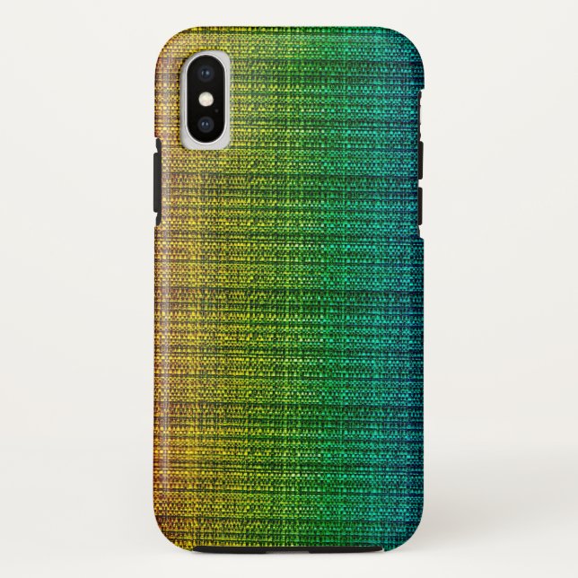 Regenbogen-Tweed-Gewebe-Blick gemustert Case-Mate iPhone Hülle (Rückseite)