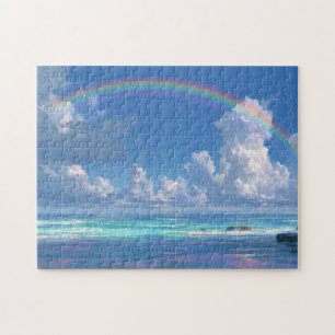 Regenbogen über dem Ozean