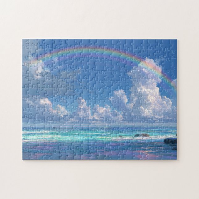 Regenbogen über dem Ozean (Horizontal)
