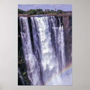 Regenbogen über den Victoriafällen - Simbabwe, Afr Poster