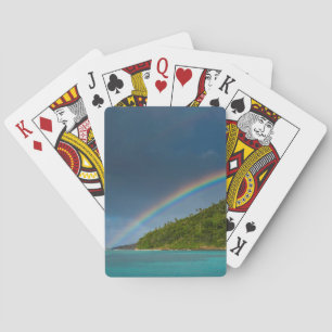 Regenbogen über Insel, Amerikanisch-Samoa Spielkarten