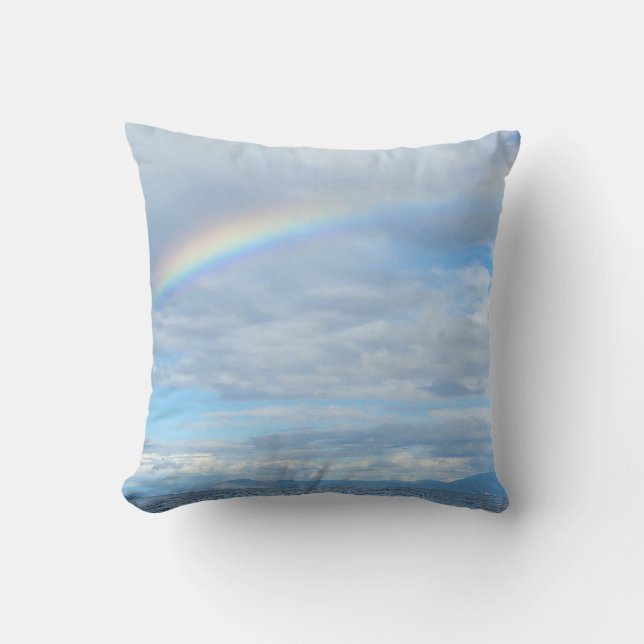 Regenbogen über Insel Kissen (Vorderseite)