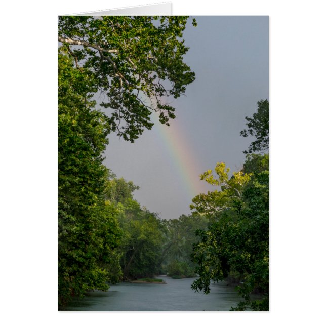 Regenbogen über James River Card (Vorne)