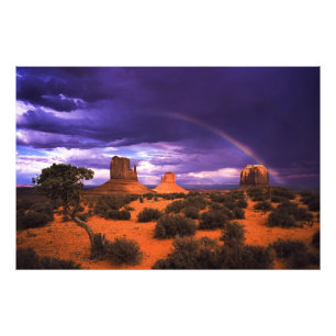 Regenbogen über Monument-Tal-Foto-Druck Fotodruck