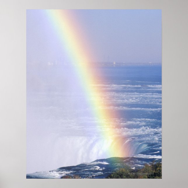 Regenbogen über Niagara Falls, New York Poster (Vorne)