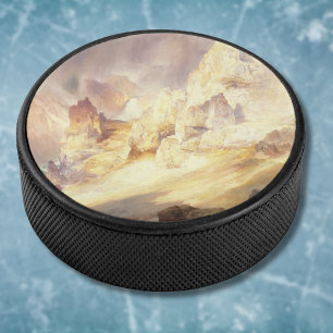 Regenbogen über Yellowstone, Moran 1900 Eishockey Puck