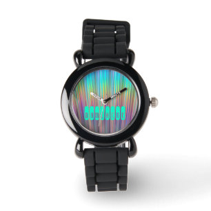 Regenbogen-Uhr. Ganz eigenhändig geschrieb! Armbanduhr