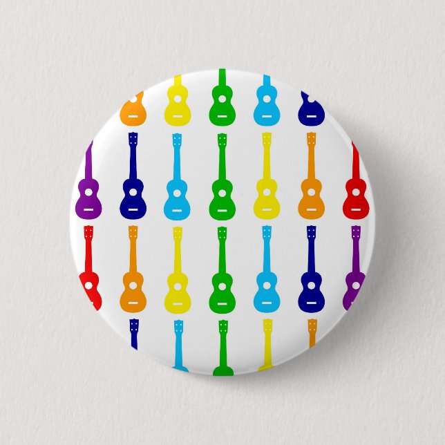 Regenbogen Ukes Button (Vorderseite)