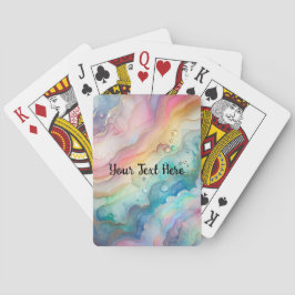 Regenbogen und Blasen Spielkarten