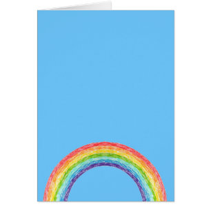 Regenbogen und blauer Himmel