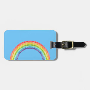 Regenbogen und blauer Himmel Gepäckanhänger