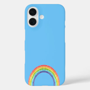 Regenbogen und blauer Himmel iPhone 16 Hülle