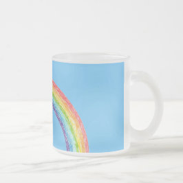 Regenbogen und blauer Himmel Mattglastasse