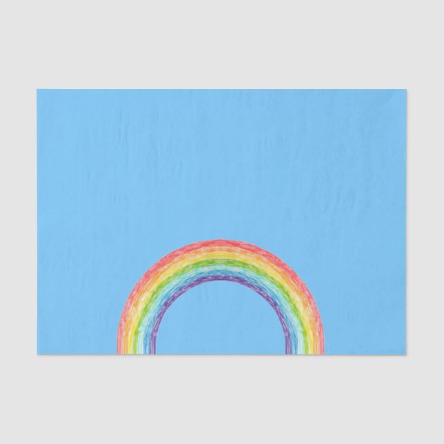 Regenbogen und blauer Himmel Seidenpapier (Vorderseite)