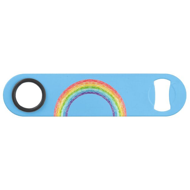 Regenbogen und blauer Himmel Speed Flaschenöffner (Vorderseite (Horizontal))