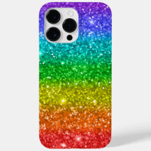 Regenbogen und Glitzer