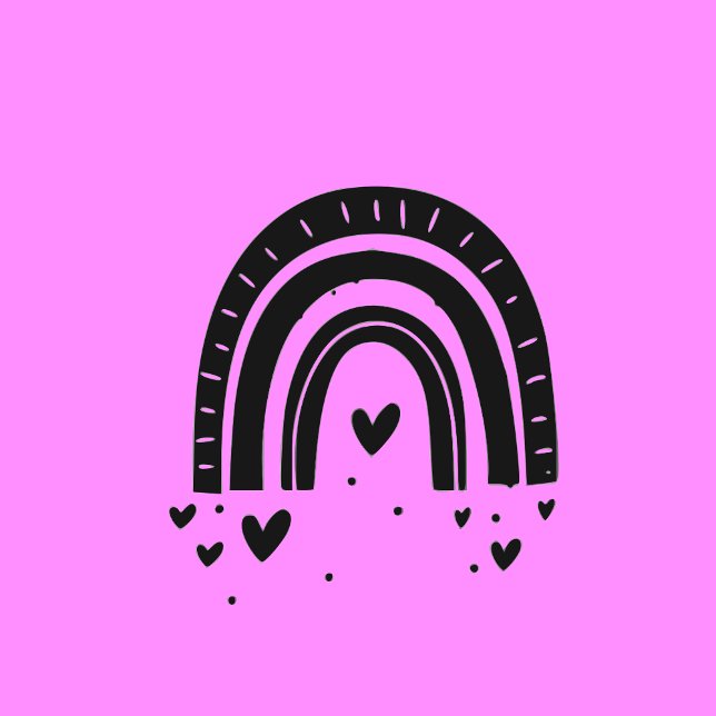 Regenbogen und Herzen Gummistempel (Von Creator hochgeladen)