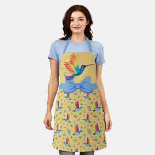 Regenbogen und Liebe Kolibri-Schürze in Banane Schürze