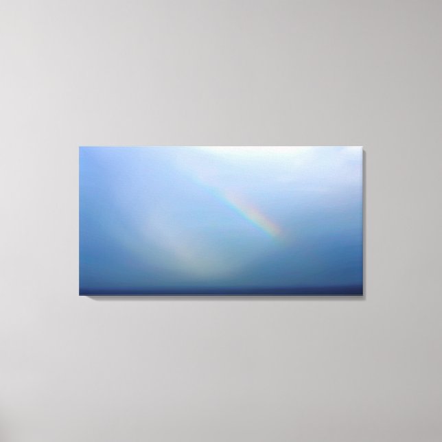 Regenbogen und Meer Leinwanddruck (Vorderseite)