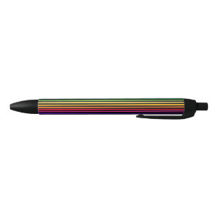 Regenbogen und schwarze Streifen Kugelschreiber