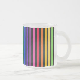 Regenbogen und schwarze Streifen Mattglastasse